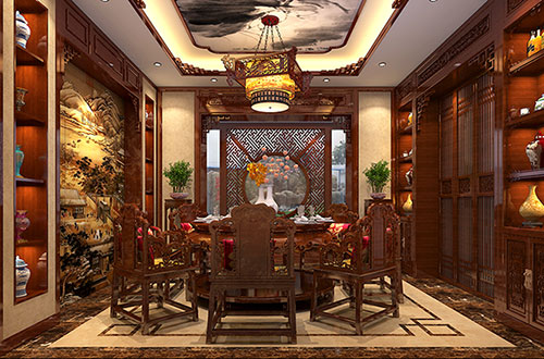 四平温馨雅致的古典中式家庭装修设计效果图